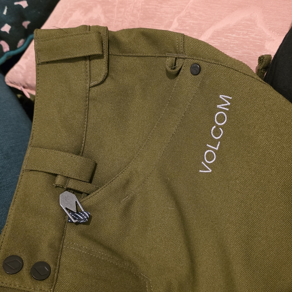Volcom Species Slim Stretch Olive Green ski / snowboard Pants